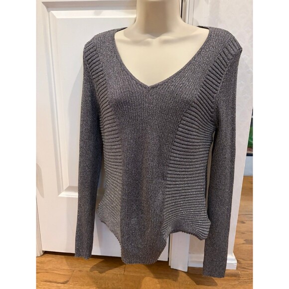 INC International Concepts Sweaters - INC Metallic Sweater - L